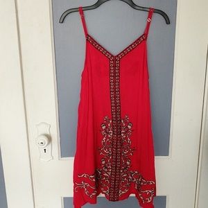 Red sun dress